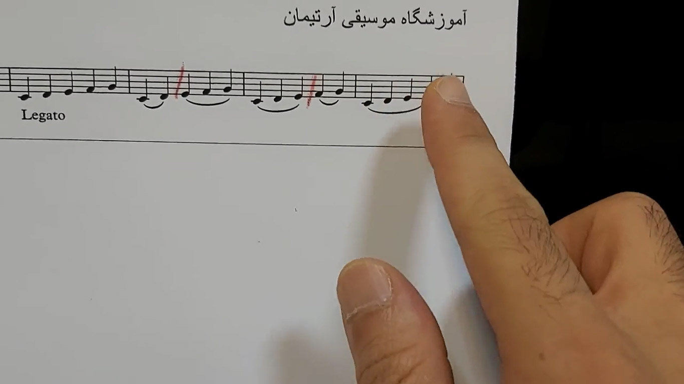 خط اتصال در پیانو